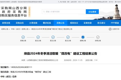 實力展現(xiàn)，哈思中標山西絳縣“煤改電”項目